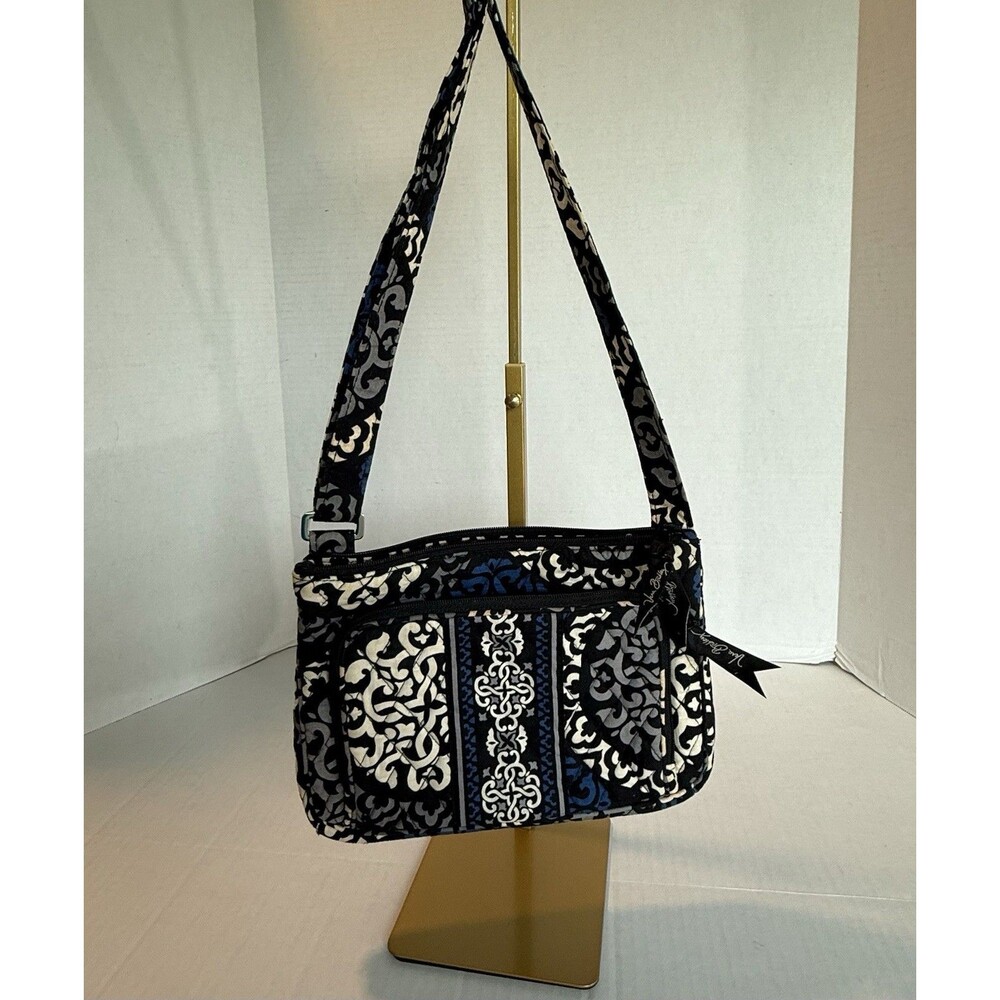 Vera Bradley Crossbody Canterberry Cobalt Quilted Cotton‎ Fabric Bag